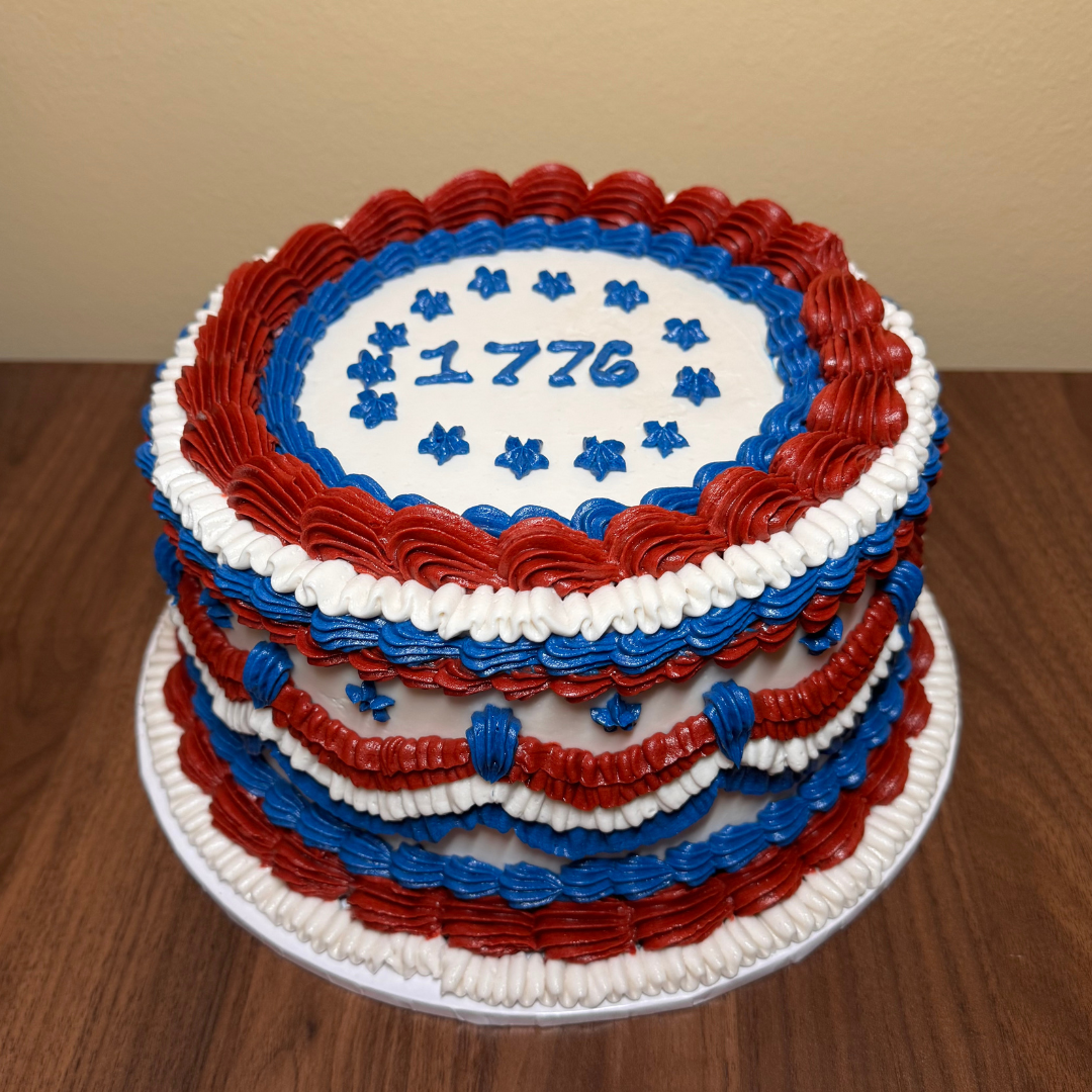 1776 Themed 8" Double Cake